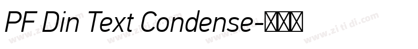 PF Din Text Condense字体转换